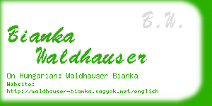 bianka waldhauser business card